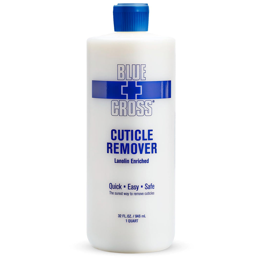 Blue Cross Cuticle Remover & Softener with Lanolin for Nails, 6 oz | Hydrating Treatment for Dry Cuticles & Hangnails, Milk Beauty, 100 Acetone Manicurist Nail Acetone, Soaking Nail Protein Bond