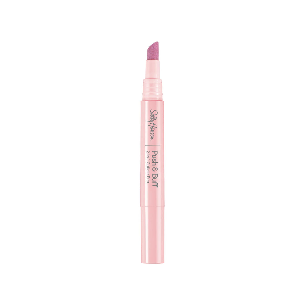 Sally Hansen Push & Buff 2-in-1 Cuticle Care Treatment Pen | Exfoliates, Polishes and Smooths Cuticles | Textured Tip for Instant Results | Easy, Mess-Free Nail Care on the Go