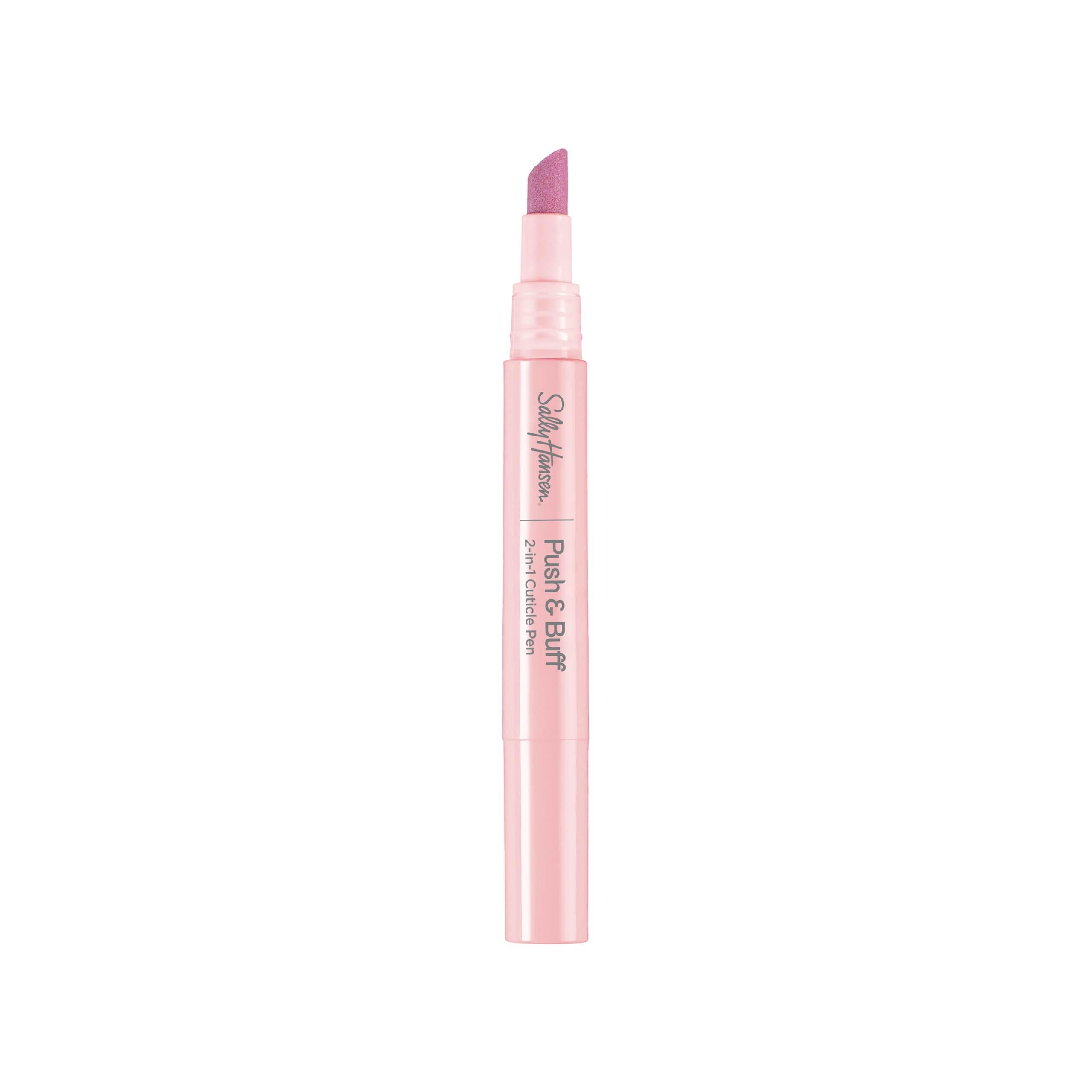 Sally Hansen Push & Buff 2-in-1 Cuticle Care Treatment Pen | Exfoliates, Polishes and Smooths Cuticles | Textured Tip for Instant Results | Easy, Mess-Free Nail Care on the Go
