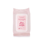 THE FACE SHOP Rice Water Bright Makeup Remover Wipes for Face, Moisturizing, Infused with Rice Extract, Disposable Cleansing Facial Wipes, 50 Count