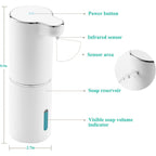 Buy now LAOPAO Soap Dispenser, Automatic Foaming Hand Soap Dispenser Touchless Rechargeable Bathroom Countertop Soap Pump for Kids Xmas Gift 300ml at indiglob india