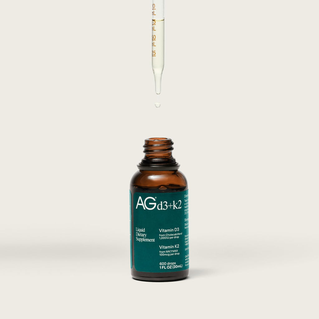AG1 Vitamin D3 + K2 Liquid Drops | Vitamin D & K Blend | Daily Bone Support | Supports Immune, Heart, and Bone Health With Highly Bioavailable Nutrients in an Easy-to-Use, Vegan Formula