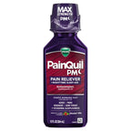 Buy now Vicks PainQuil Pain Relief Acetaminophen 1000mg Max Strength Adult Pain Reliever Liquid 12oz, Backache Headache Relief, 1 Nighttime Pain Reliever + Sleep Aid at indiglob india