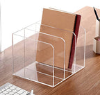 Buy now ROZO Magazine Holder, Clear Acrylic Desk File Organizer an Accessories, Office Organization and Storage 1 Pack (Clear 3V) at indiglob india