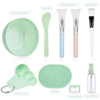 Buy now Face Mask Mixing Bowl Set, Anezus 11 Pcs DIY Facemask Mixing Tool Kit with Facial Mask Bowl Stick Spatula Silicone Brush Spray Bottle Puff Soaking Bottle Gauges at indiglob india