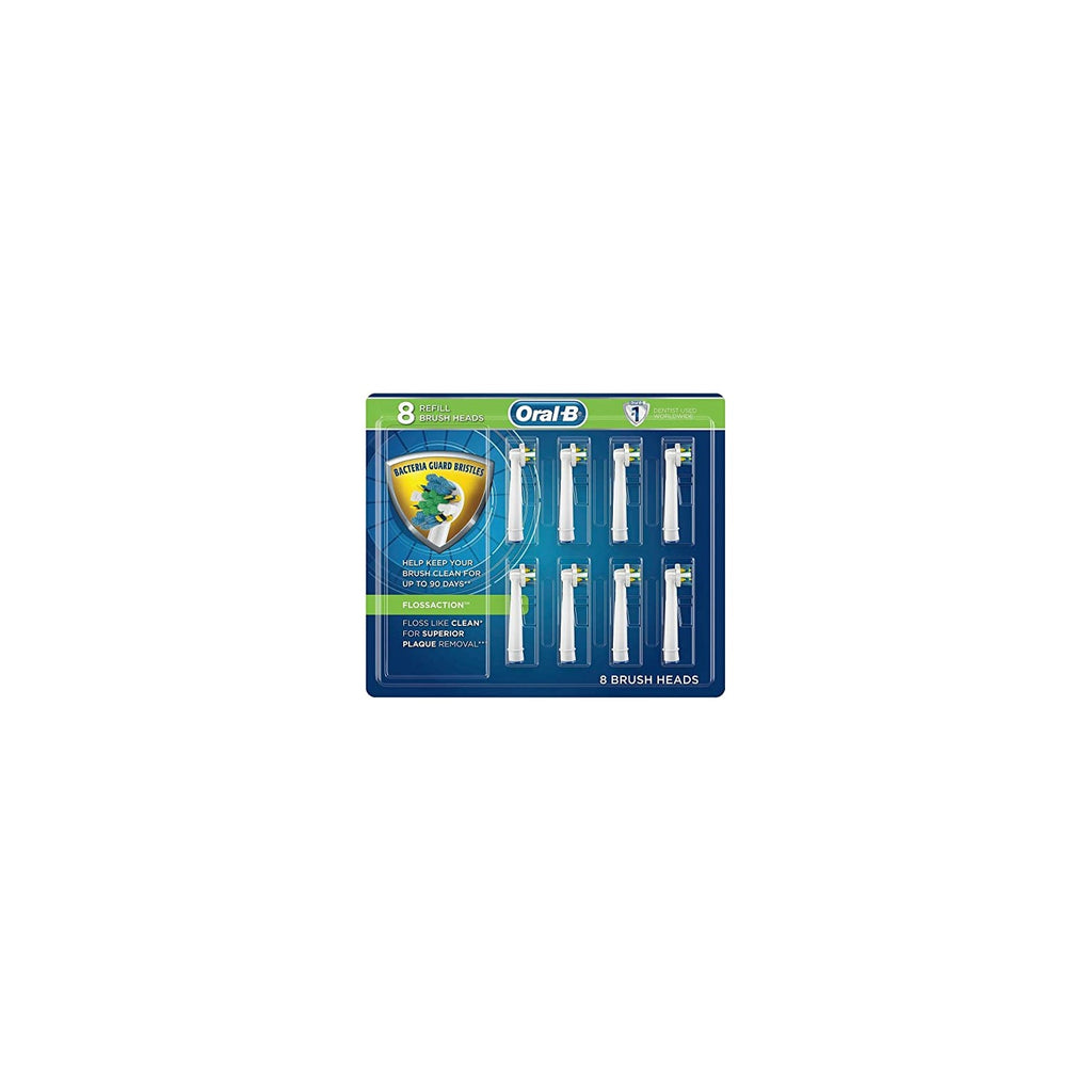 Buy now Oral-B - Floss Action Replacement Brush Heads,8 Pieces at indiglob india