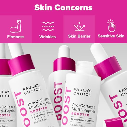 Buy now PaulaÆ’??s Choice Pro-Collagen Multi-Peptide Booster Face Serum for Wrinkles, Serum for Face Supports Collagen Production with Plumping Hyaluronic Acid & Amino Acids, Fragrance-Free, 0.67oz at indiglob india