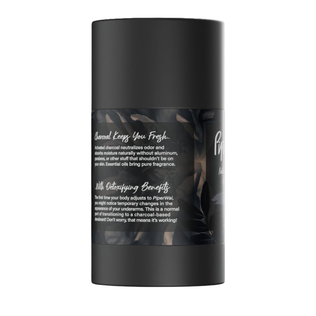 Buy now PiperWai Natural Deodorant w/Activated Charcoal | Odor Protection, Vegan, Aluminum Free, Shark Tank Product for Women & Men | Great for Travel, & Gifts | 2.6 oz (75g) Original Scented Stick at indiglob india