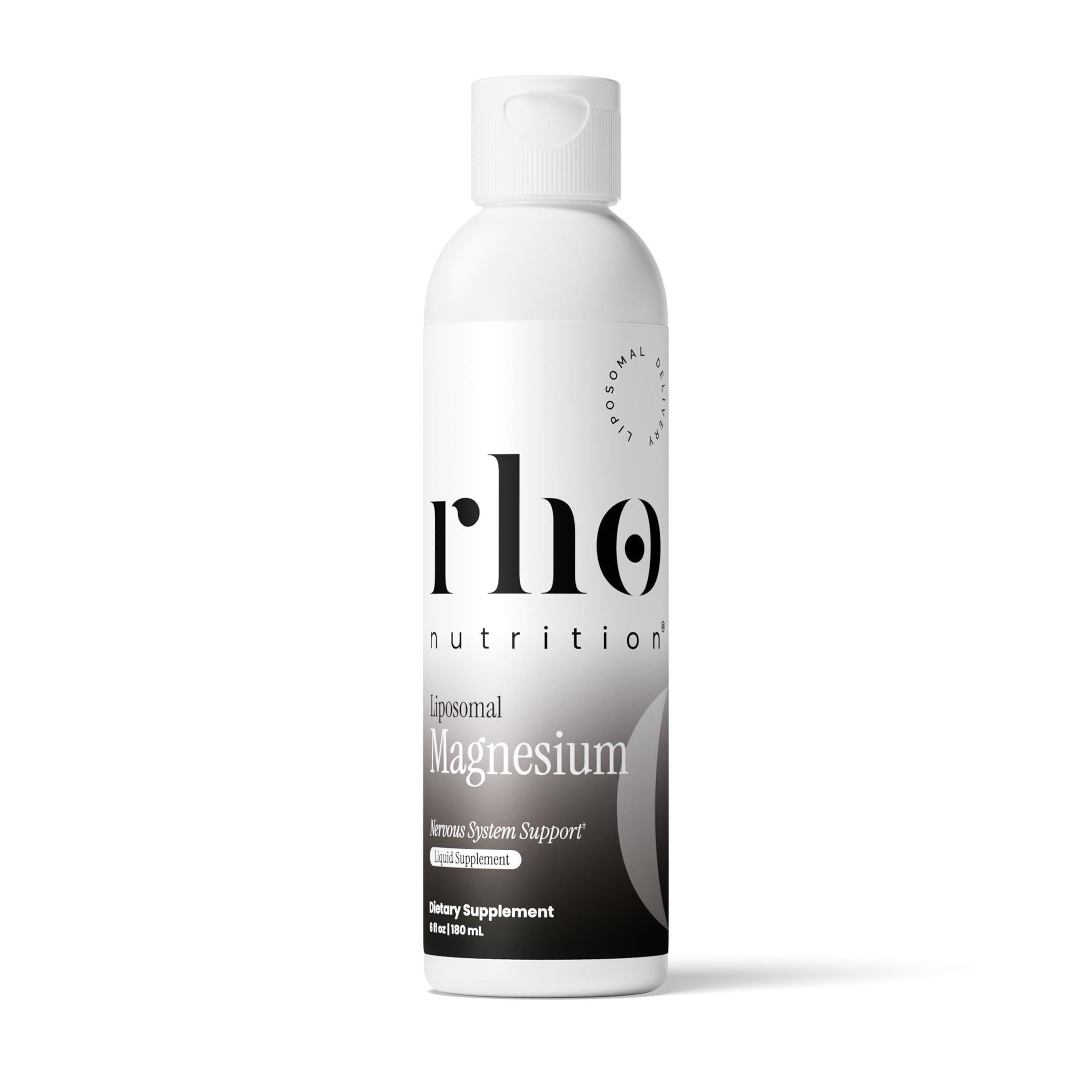 Rho Nutrition Liposomal Magnesium Liquid Supplement | High Absorption Formula, Magnesium Bisglycinate, Muscle, Relaxation & Cognitive Support, 30 Servings