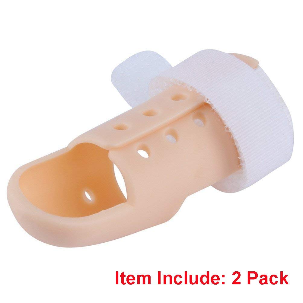 Buy now Thinvik [2 Pack Plastic Mallet DIP Finger Support Brace Splint Joint Protection Injury - Knuckle Circumference 60-65mm at indiglob india