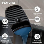 Buy now Honeywell Cool Moisture Humidifier For Bedroom, Medium Rooms, 1.1 Gallon, Invisible Moisture Humidifier for Baby, Kids, Quiet, Easy to Clean, UV Technology, Black, HCM350B at indiglob india