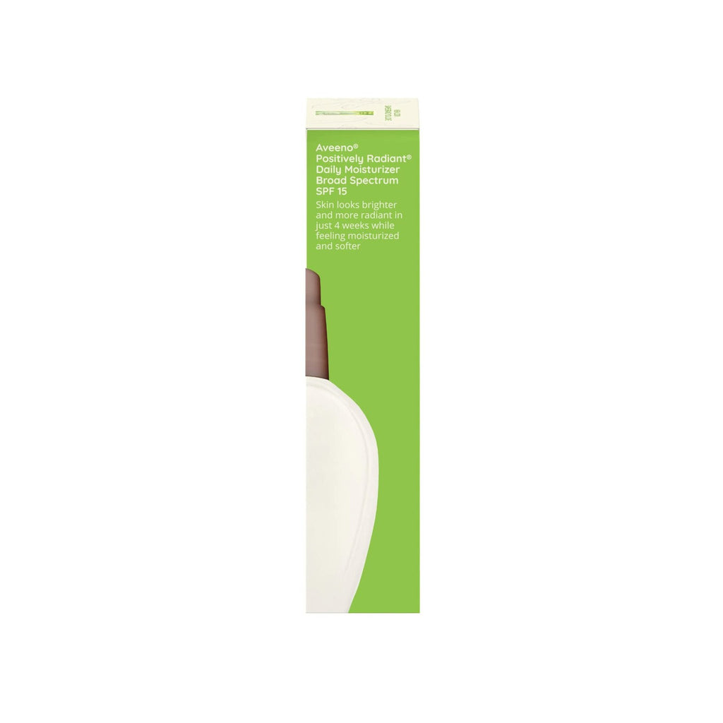 Aveeno Positively Radiant Daily Face Moisturizer with Broad Spectrum SPF 15 Sunscreen and Soy Extract, 4 fl. oz