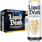 Buy now Liquid Death Sparkling Mountain Water, Real Mountain Source, Ice-Cold Cans, Infinitely Recyclable, 12 Fl Oz (Pack of 12) at indiglob india