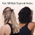 Buy now Kitsch Medium Claw Clips for Women - Strong Hold & Stylish Glossy Puffy Design Hair Accessories | Half-Up or Full Updos | Ideal Gifts for Women - 2pc Set, Black & Tort at indiglob india