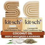 Buy now Kitsch Coconut Oil Shampoo and Conditioner Set Æ’?? Deep Moisturizing Shampoo and Conditioner Bar for Dry Damaged Hair Æ’?? Hydrating Solid Bars for Curly, Coily & Color Treated Hair Æ’?? Made in USA at indiglob india