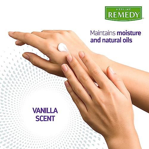 Buy now Medline Remedy Clinical Skin Cream, Vanilla Scent (16 fl oz), Moisturizing Face and Body Cream for All Ages, Paraben & Sulfate Free, Quick Absorbent Formula, Hypoallergenic Skin Moisturizer at indiglob india