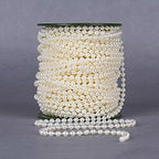 Buy now B&S FEEL 5mm Faux Pearl Beads Garland Pearl Bead Roll Strand for Wedding Party Decoration, 99 Feet Roll (Ivory) at indiglob india