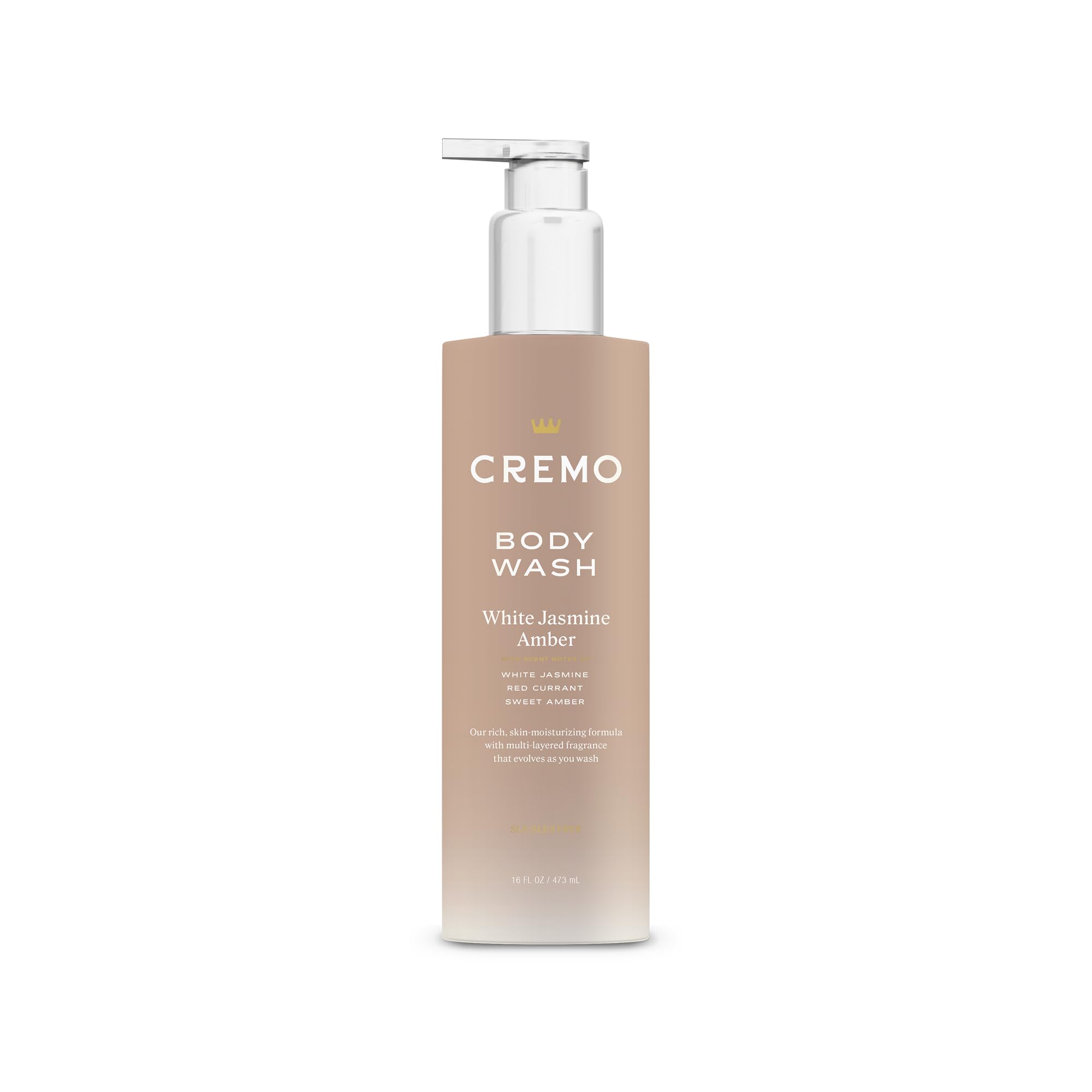 Cremo Pear Blossom Skin Moisturizing Body Wash for Women, Notes of Delicate Petals of Pear Blossoms, 16 Fl Oz