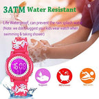 Buy now Venhoo Kids Watches 3D Cartoon Waterproof 7 Color Lights Toddler Wrist Digital Watch with Alarm Stopwatch for 3-10 Year Girls Little Child at indiglob india