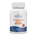 Nordic Vitamin D3 5000 IU Gummies, Bones Mood Immune Support - 30 Count