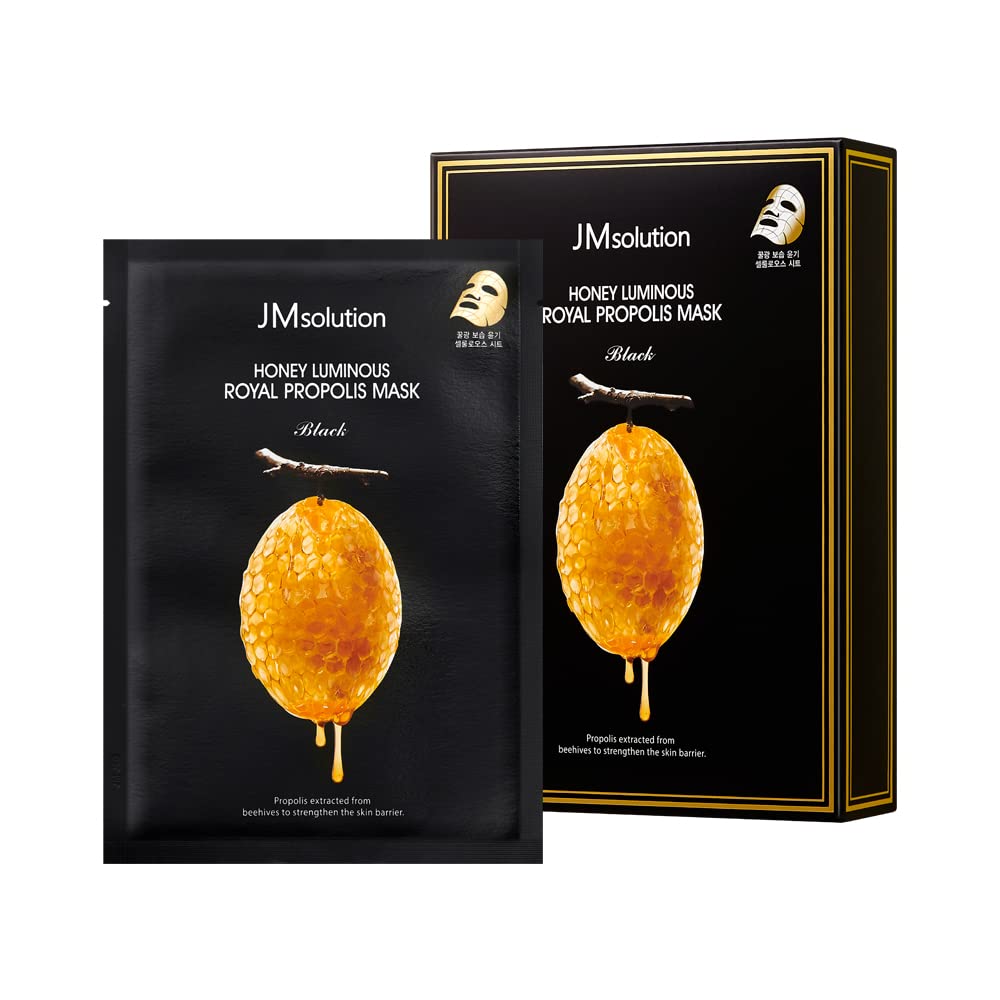 Buy now JMsolution Marine Luminous Pearl Deep Moisture 3 Step Skin Care Face Mask - Korean Skincare Facial Mask - boosting Brightening Moisturizing-10 Sheets for Dry Skin Honey Royal at indiglob india