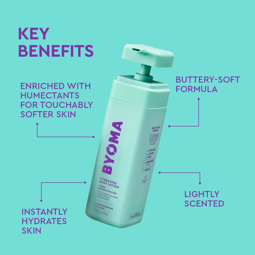 BYOMA Hydrating Body Lotion for Normal to Dry Skin (400ml)