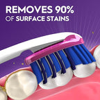 Buy now Oral-B 3D White Deep Stain Remover toothbrushes, 4 Count Toothbrush Soft, Removes 90% of Surface Stains, whitens Teeth, deep Reach, removes Plaque and Stains Tooth Brush at indiglob india