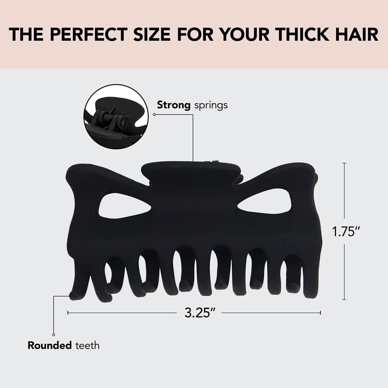 Buy now Kitsch Medium Claw Clips for Women - Strong Hold & Stylish Glossy Puffy Design Hair Accessories | Half-Up or Full Updos | Ideal Gifts for Women - 2pc Set, Black & Tort at indiglob india