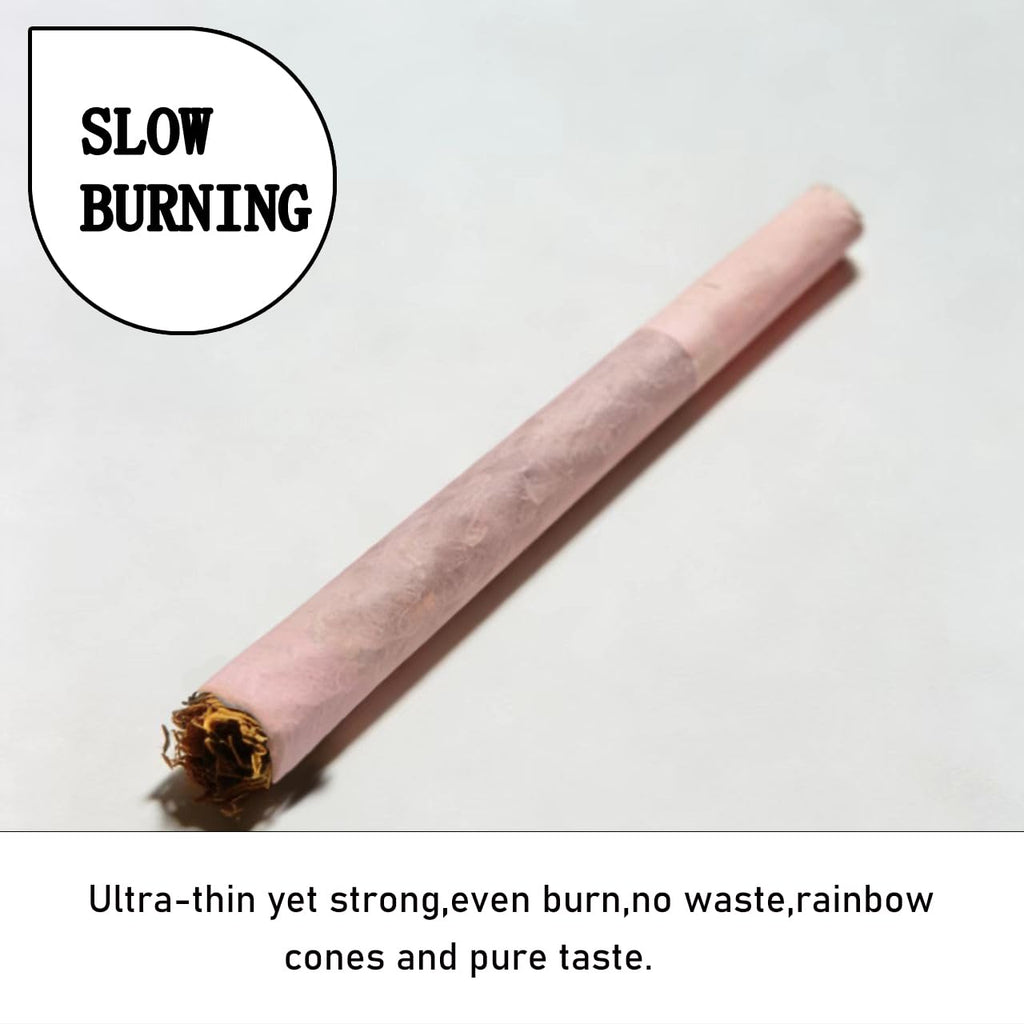 100 PACK Pink Cones Rolling Paper | King Size | 108mm | Pre Rolled Cones with Paper Loader and Packing Sticks