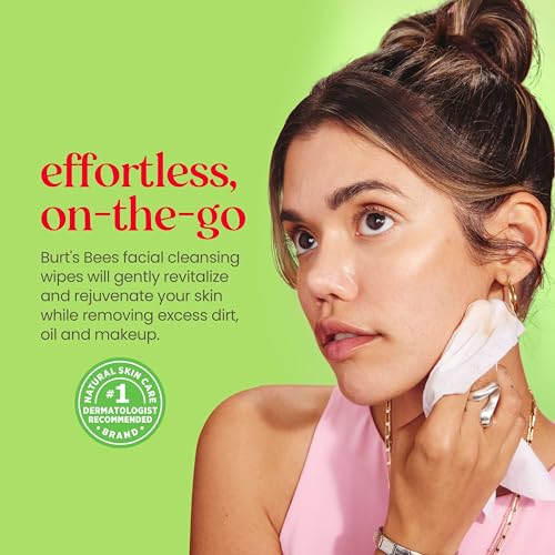 Buy now Burt's Bees Aloe Vera Face Wipes, for Sensitive Skin, Soothing Makeup Remover & Facial Cleansing Towelettes, 30 Ct. (3-Pack) at indiglob india