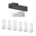 Child Proof Door Lever Lock(6 Pack) - Baby Proofing Door Handle Lock, 3M Adhesive & No DrillingNeed, Minimalist Design, Child Safety Door Handle Locks