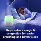 Buy now Vicks NaturalCare Cool Mist Ultrasonic Humidifier (VUL530), White, Small Room – Humidifier and Diffuser with Nighttime Light, Works with Vicks VapoPads at indiglob india