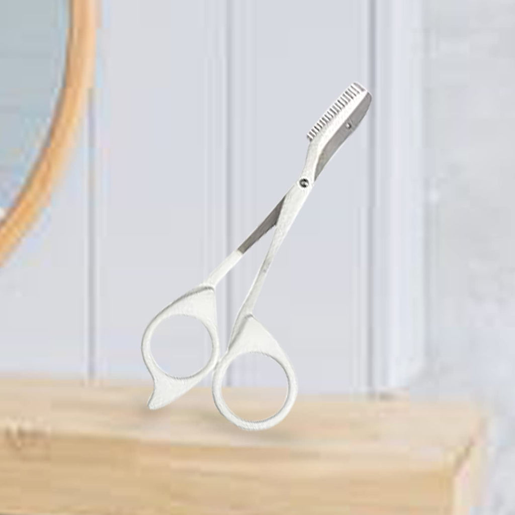 Buy now Seki Edge Eyebrow Scissors Comb (SS-605) - Stainless Steel Eyebrow Trimmer Scissor Comb for Trimming Eye Brows, Beards, & Mustaches - for Men & Women - Made in Japan at indiglob india