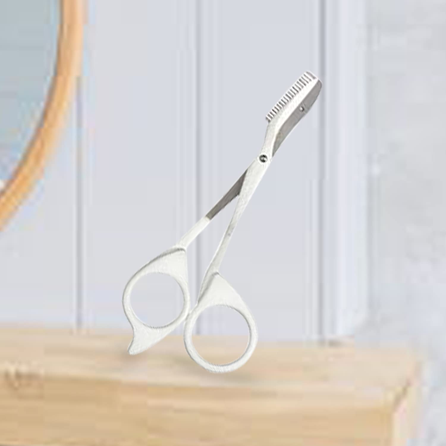 Buy now Seki Edge Eyebrow Scissors Comb (SS-605) - Stainless Steel Eyebrow Trimmer Scissor Comb for Trimming Eye Brows, Beards, & Mustaches - for Men & Women - Made in Japan at indiglob india