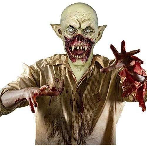 Buy now MOLEZU Vampire Mask Zombie Head Mask for Adult, Scary Horror Creepy Demon Monster Mask for Halloween Costume Party. at indiglob india