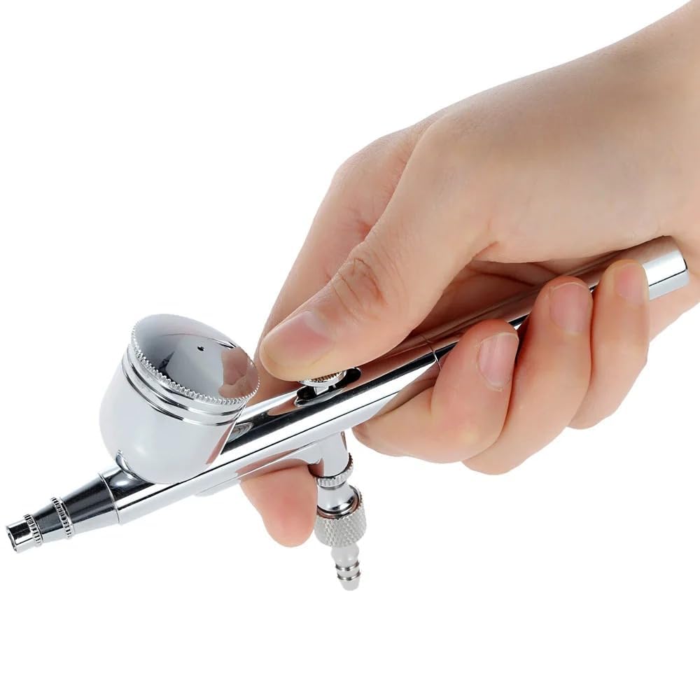 0.3mm Gravity Feed Dual-Action Airbrush Paint Spray Gun Kit Set
