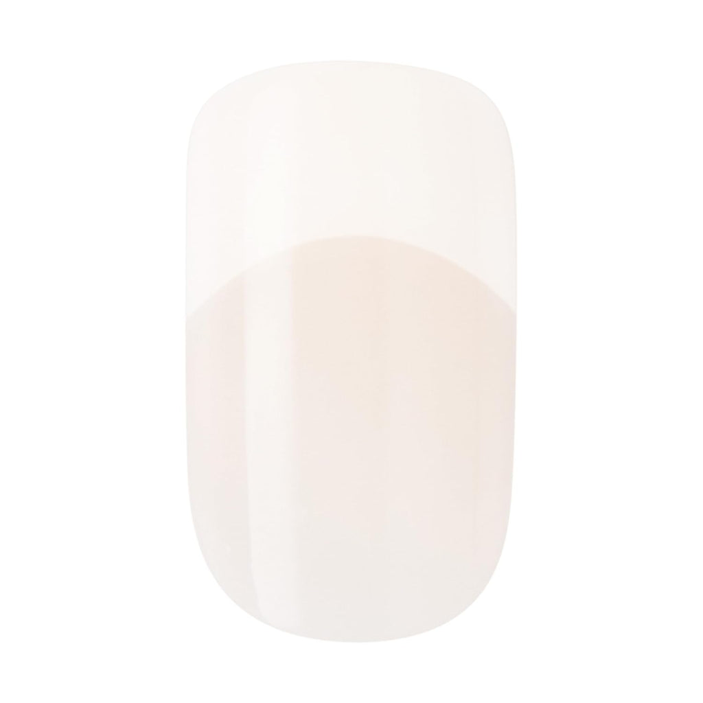 Buy now KISS Salon Acrylic Press On Nails, Nail glue included, 'Cashmere', French, Medium Size, Squoval Shape, Includes 28 Nails, 2g Glue, 1 Manicure Stick, 1 Mini file at indiglob india