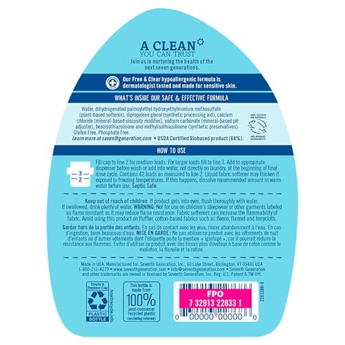 Buy now Seventh Generation Fabric Softener, 32 Fluid Ounce at indiglob india