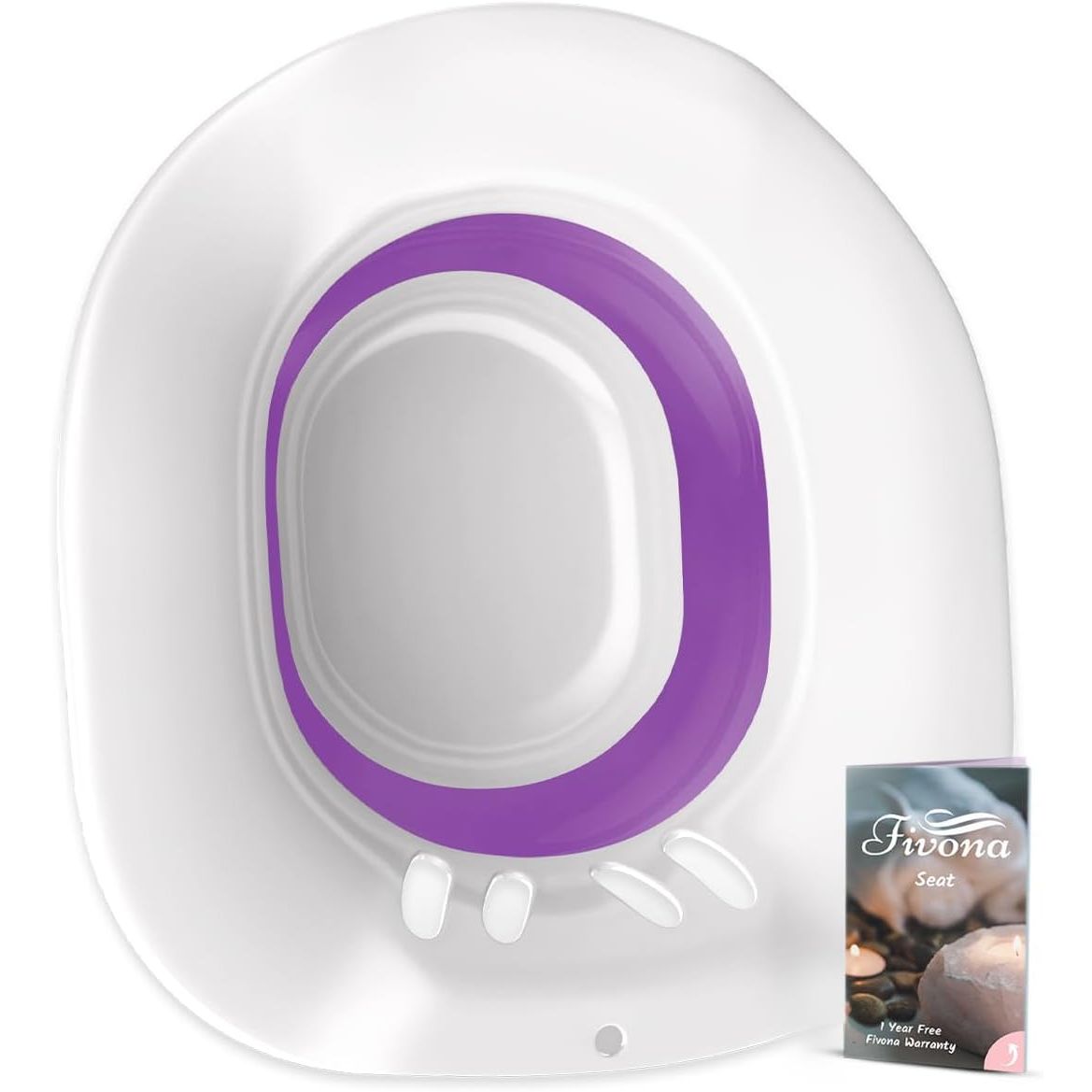 Buy now Fivona Sitz Bath for Toilet Seat Postpartum and Hemorrhoids Care - Yoni Steam Seat - Foldable Basin for Epsom Salt Soak - Portable Bidet BPA Free Temperature Resistant - Universal Fit - Pink Purple at indiglob india