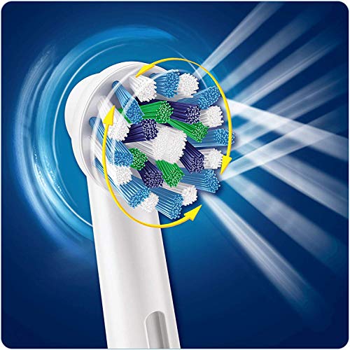 Buy now Oral B Cross Action Replacement Electric Toothbrush Heads x4 at indiglob india