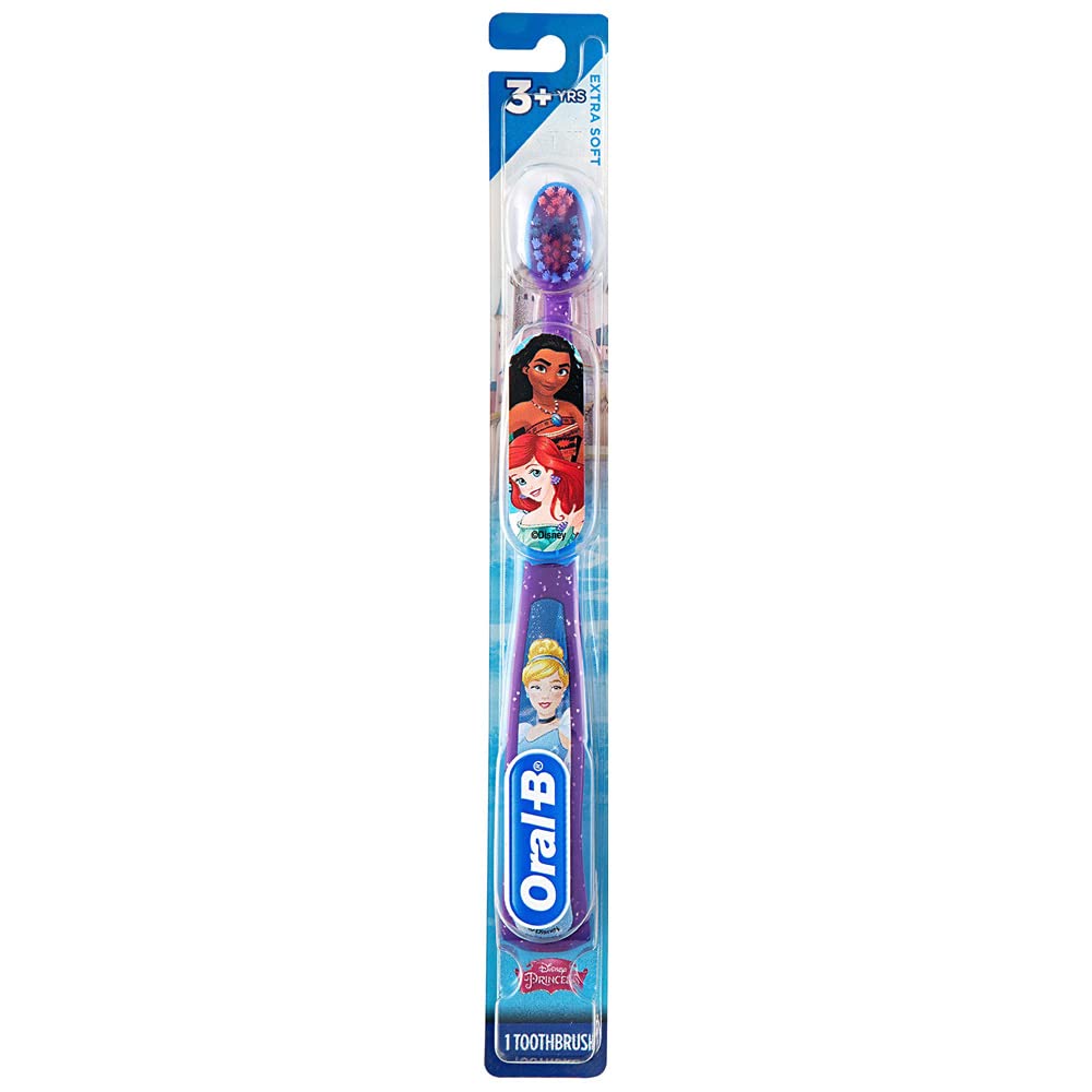 Buy now Oral-B Princess Toothbrush for Little Girls, Children 3+, Extra Soft, Cinderella Characters - 1 Count at indiglob india