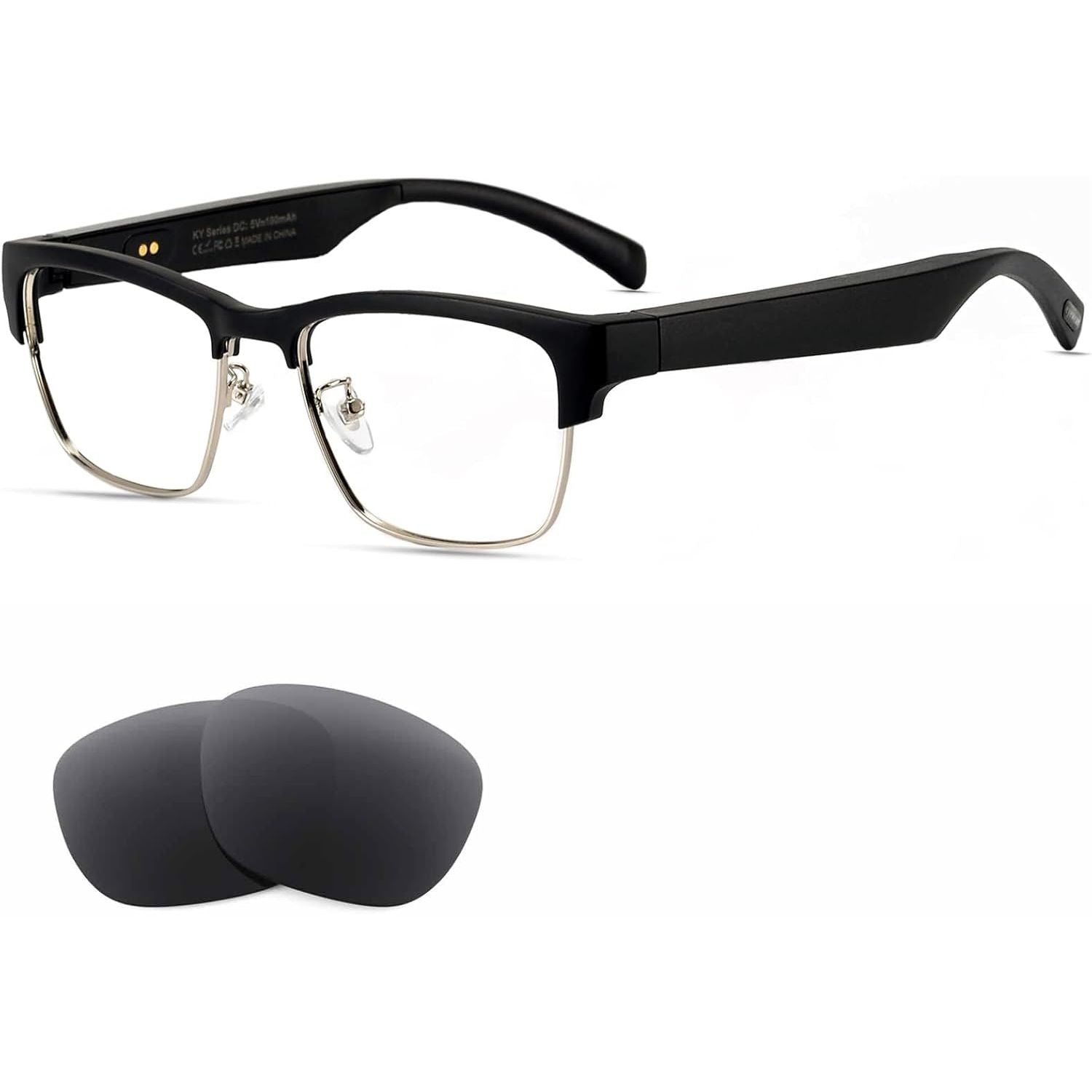 Buy now Smart Glasses Bluetooth-Audio Glasses for Men Women with Alexa, Built-in Mic, Blue Light Filter&Polarized Lenses for All Smart Devices Voice Assistant at indiglob india