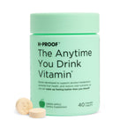 H-PROOF The Anytime You Drink Vitamin, Green Apple, 40 Chewable Tablets | 20 Servings, Supports Liver Health, Replenishes Electrolytes for Hydration, DHM, Milk Thistle, L-Glutathione, Vitamins B & C