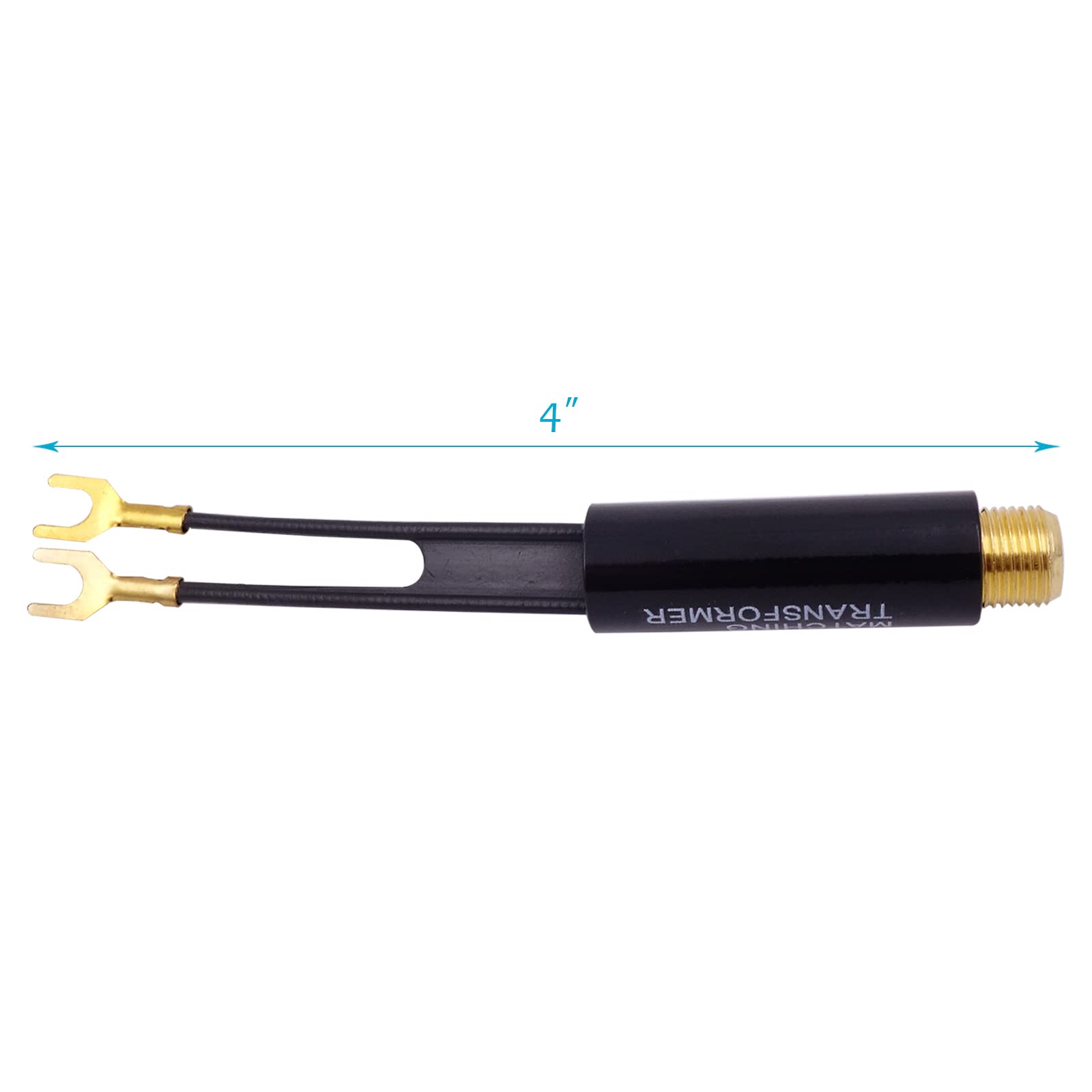 Buy now Fancasee 2-Pack Gold Plated 75 Ohm to 300 Ohm UHF/VHF/FM Matching Transformer Converter Adapter with F Type Female Plug Jack Coax Coaxial Connector for TV Satellite Aerial FM AM Antenna at indiglob india