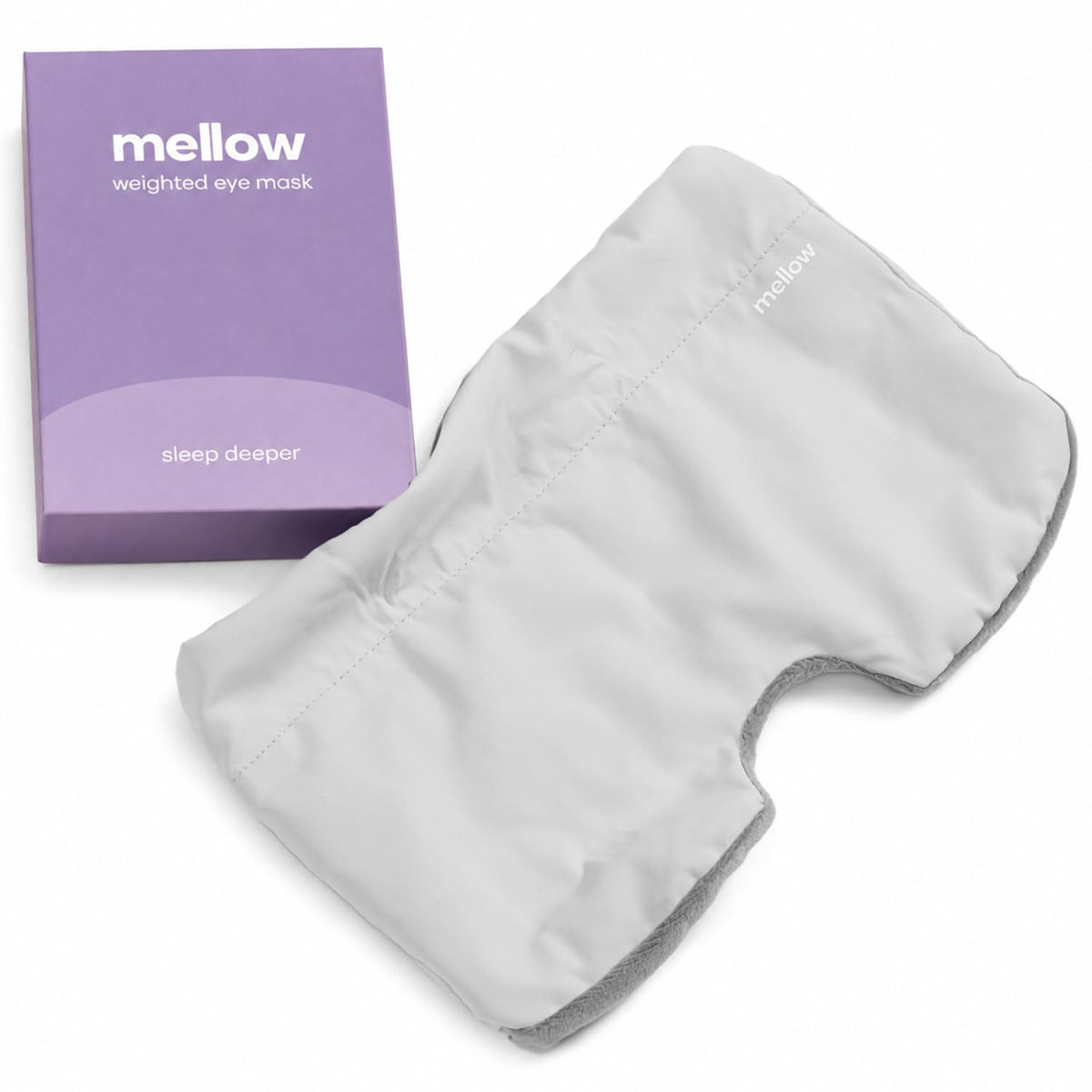 Mellow Weighted Sleep Eye Mask for Sleeping, Naps & Relaxation, Washable