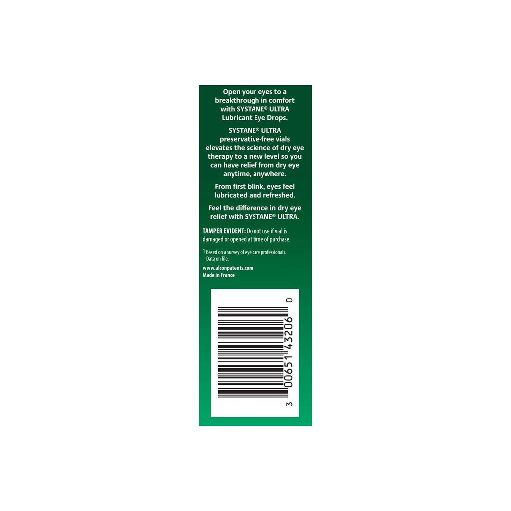 Systane Ultra Lubricant Eye Drops, 25 Count