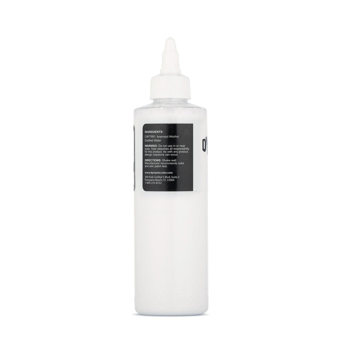 Dynamic Color White Tattoo Ink, Made in USA Since 1990, 8 oz