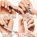 Buy now Revlon Manicure Essentials Kit with Travel Case, Nail Care Set with Dual Ended Cuticle Trimmer, Curved Blade Clippers, Compact Emeryl File & Buffer (Pack of 1) at indiglob india