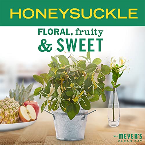 Buy now MRS. MEYER'S CLEAN DAY Hand Soap, Made with Essential Oils, Biodegradable Formula, Honeysuckle, 12.5 fl. oz - Pack of 3 at indiglob india