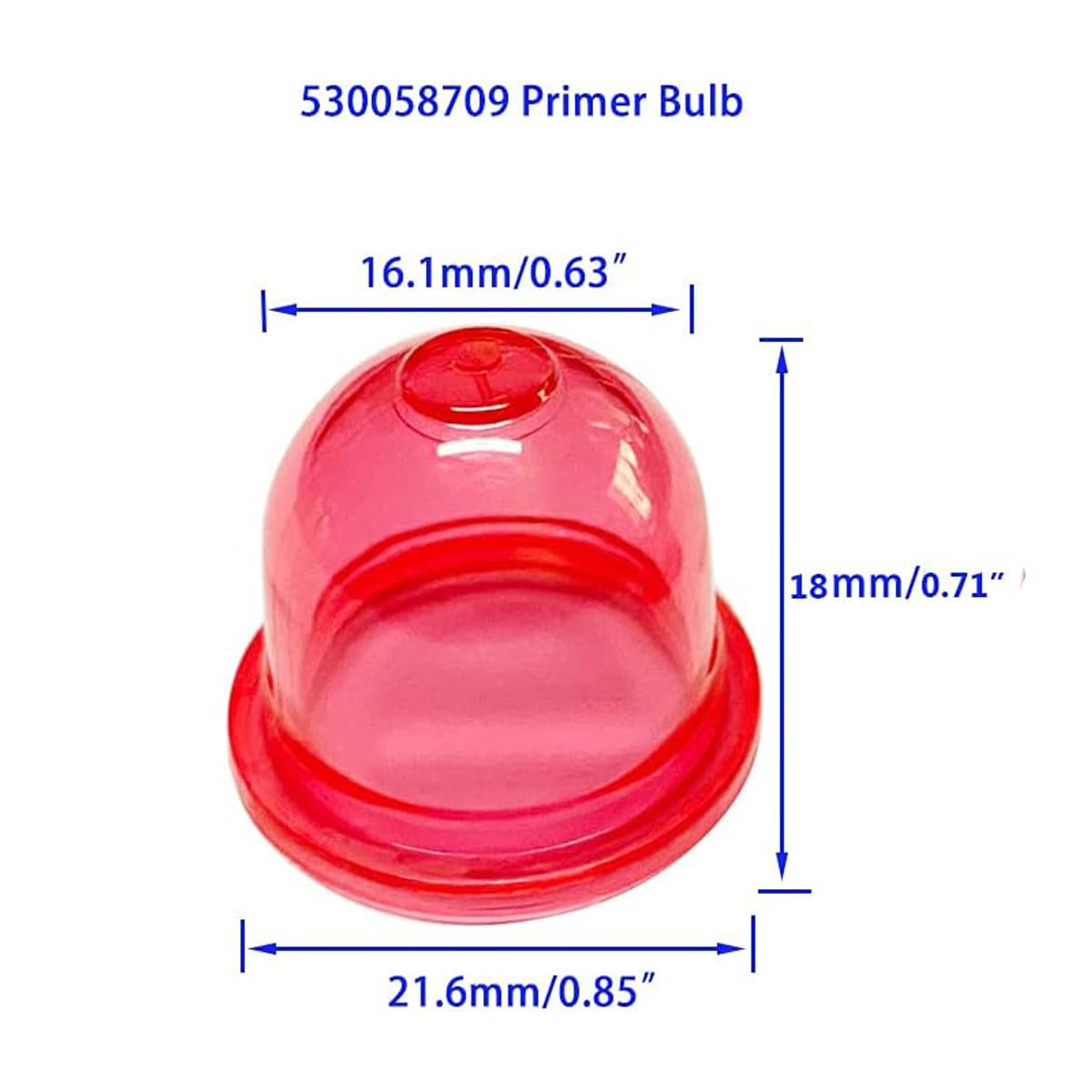 188-12-1 0057003 0057004 Primer Bulb Pump for 2 Cycle Small Engine String Trimmer Weed Eater Chainsaw Leaf Blower Replace Zama188-12-1 0057003 0057004 Echo 12538108660 12318140630
